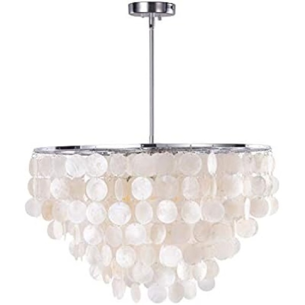 West Elm Capiz Iridescent Shell Chandelier Pendant Lamp
